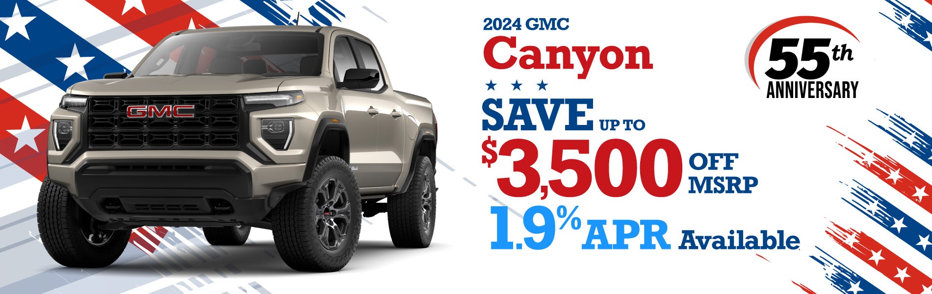 2024 GMC Canyon - up to $3500 Off MSRP
