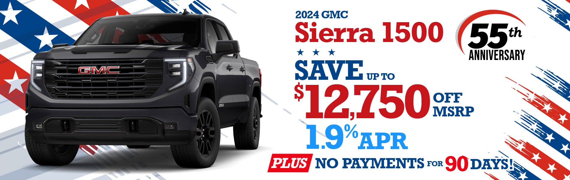 2024 GMC Sierra 1500 - SAVE up to $12,750 or 1.9% A{R